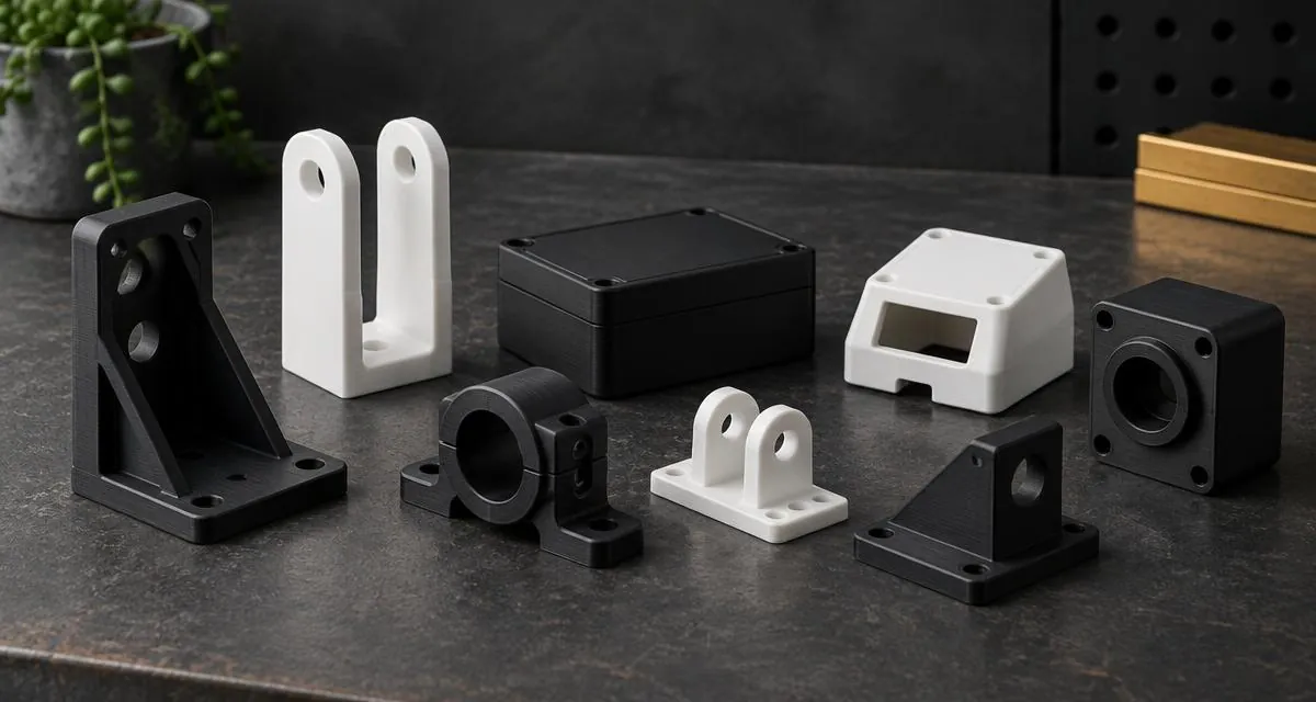 3D printing Sydney: illustrative printed brackets and housings